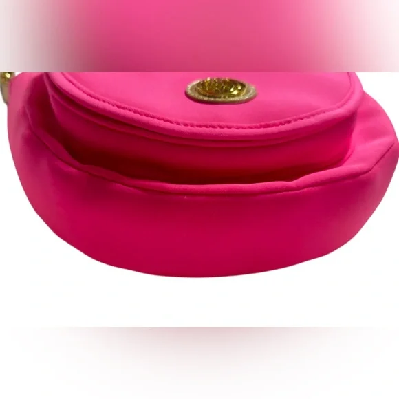 Lilly Pulitzer Giavanna Neon Hot Pink Crossbody Bag 10 x 8 Adjustable Strap NWOT - Picture 7 of 7